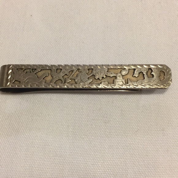 Money Clip 900. Silver Antique from Guatemala A stunning one of a kind must have - Picture 2 of 4